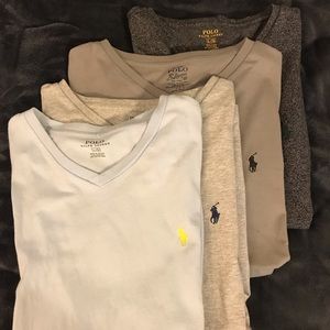 4 Polo Ralph Lauren V Neck T Shirts